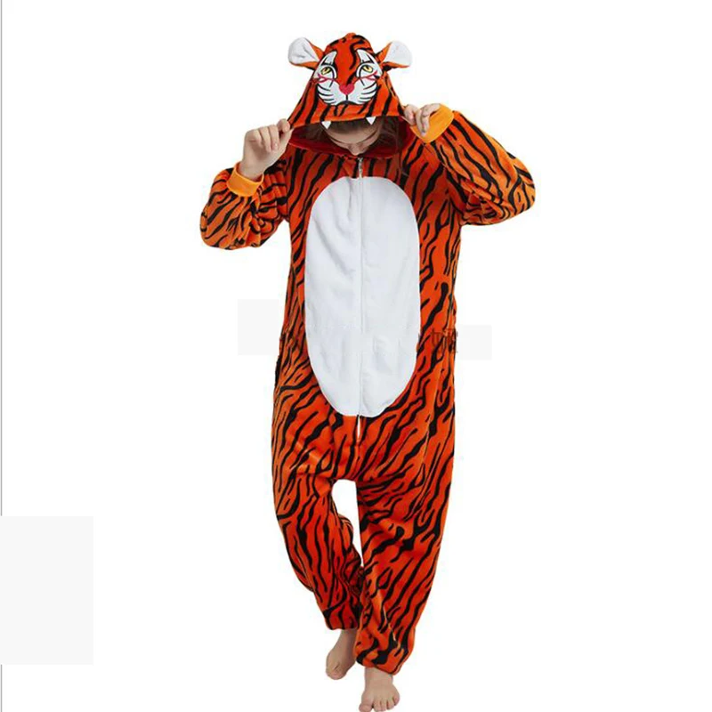 Animals Kigurumi Unicorn Costume Adult Girl Onesies Flannel Animal Lion Women Men Anime Jumpsuit Disguise Onepiece Suit