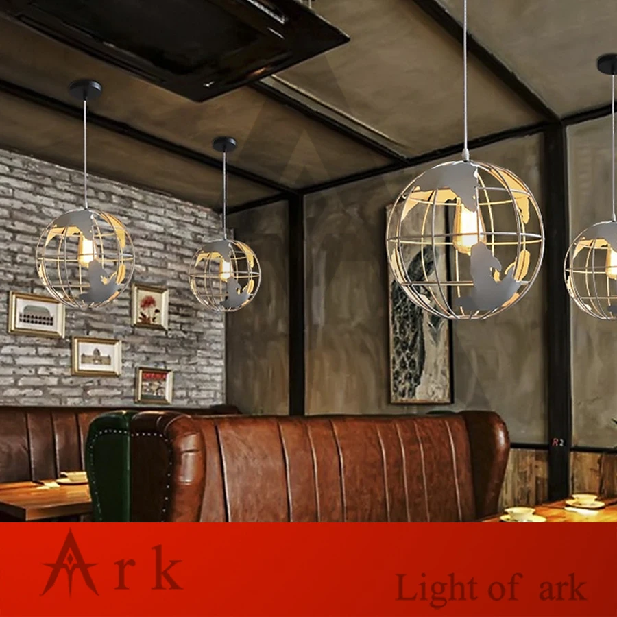 Современные подвесные светильники в глобальной форме земли для гостиной