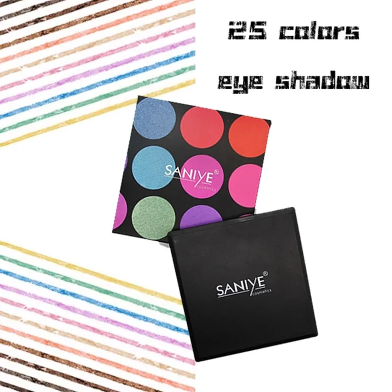 SANIYE 25 цветов стойкий макияж мерцающие тени для век палитра красочных теней Kosmetik