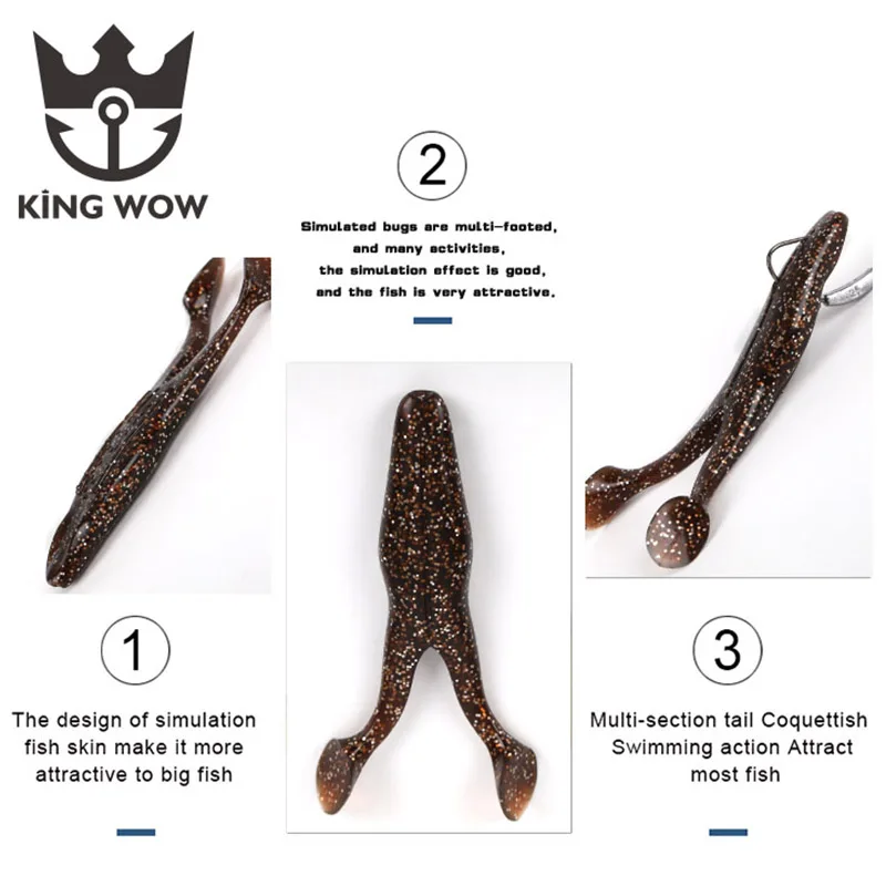 Рыболовная Lures10.5cm/15 г рыболовная Мягкая приманка лягушка Т хвост Swimbait