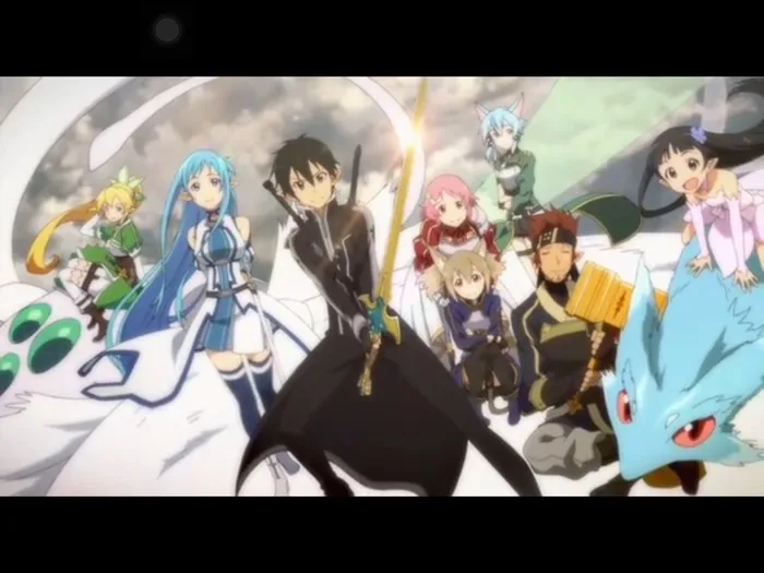 Меч S0496 SAO ART ONLINE II KIRIGAYA KAZUTO KIRITO GOLDEN EXCALIBUR с черным нейлоновым чехлом 42 дюйма|sword art