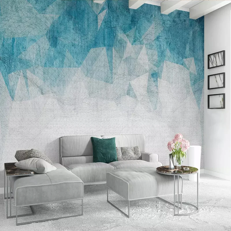 Современная 3D настенная бумага нордическая Минималистичная абстрактная линия