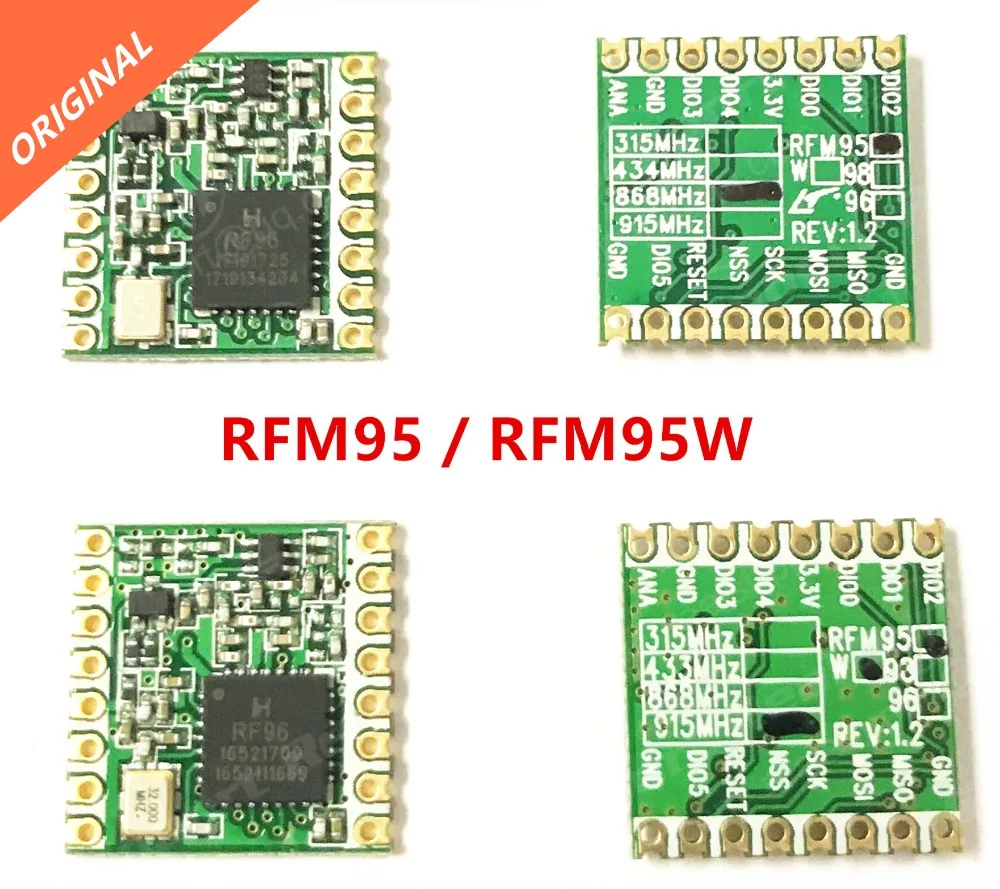 Бесплатная доставка от DHL! 100 шт. RFM95 RFM95W 868 МГц 915 LORA SX1276 беспроводной модуль