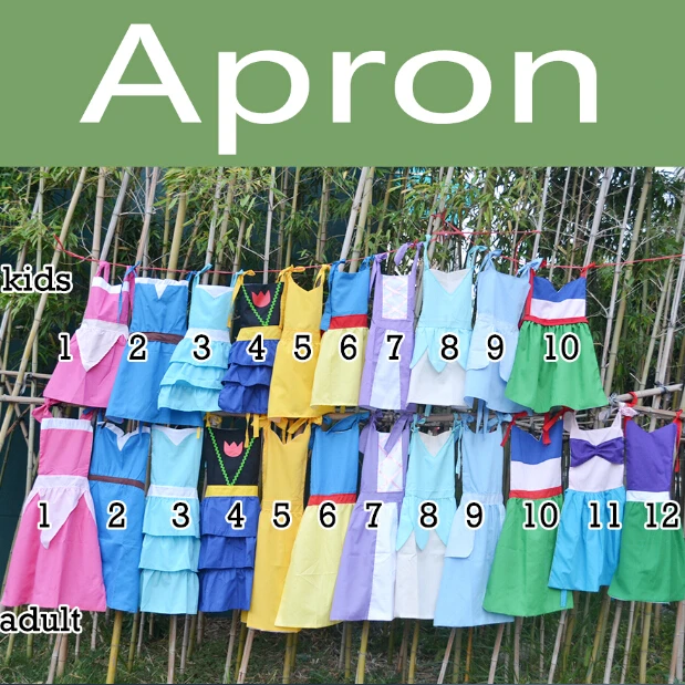 Фартуки из бутика без рисунка для взрослых или маленьких девочек Детский фартук