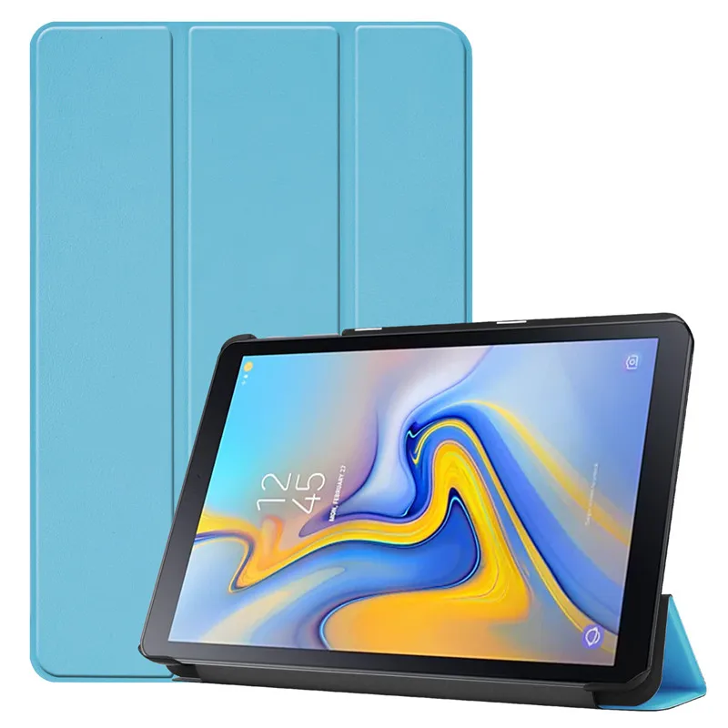 Sky blue Чехол для samsung Galaxy Tab Advanced 2 10 ''SM-T583 Tablet 10", откидной Чехол из искусственной кожи, защитный чехол-подставка для samsung T583 - Цвет: Sky blue