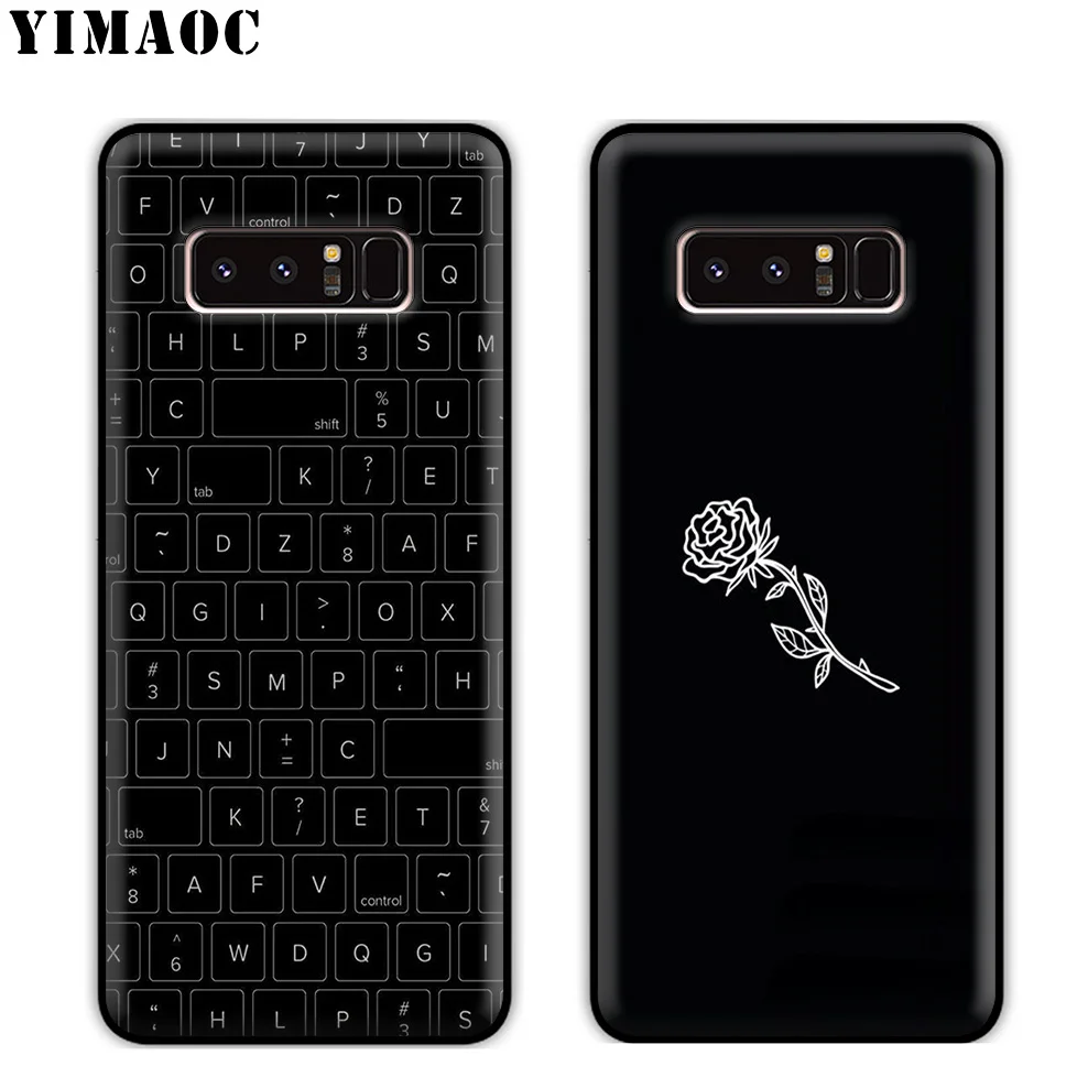 Мягкий силиконовый чехол YIMAOC с черепом и цветком для samsung Galaxy S10 S10e S9 S8 Plus S7 S6 Edge J6 |