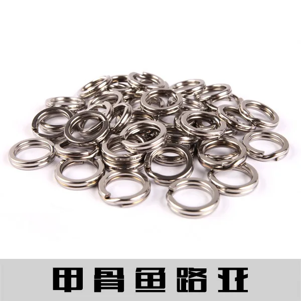 Fishing Lure Accessories JigFish Big16mm/2g Middle12mm/0.98g Small11mm/0.53 10pce / lot Steel Ring Double Sequined pesca | Спорт и