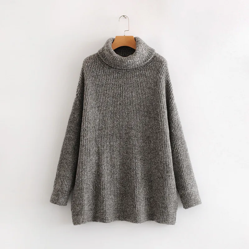 OMCHION Pull Femme Long Sleeve Turtleneck Sweater Women 2018 Winter Korean Solid Thicken Pullover Casual Loose Knit Jumper LMM73 | Женская