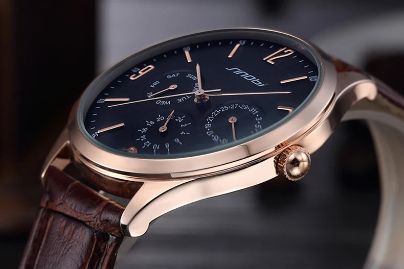 SINOBI relojes hombre ультра тонкие Топ люксовый бренд кварцевые часы мужские повседневные деловые кожаные аналоговые часы мужские Relogio подарок