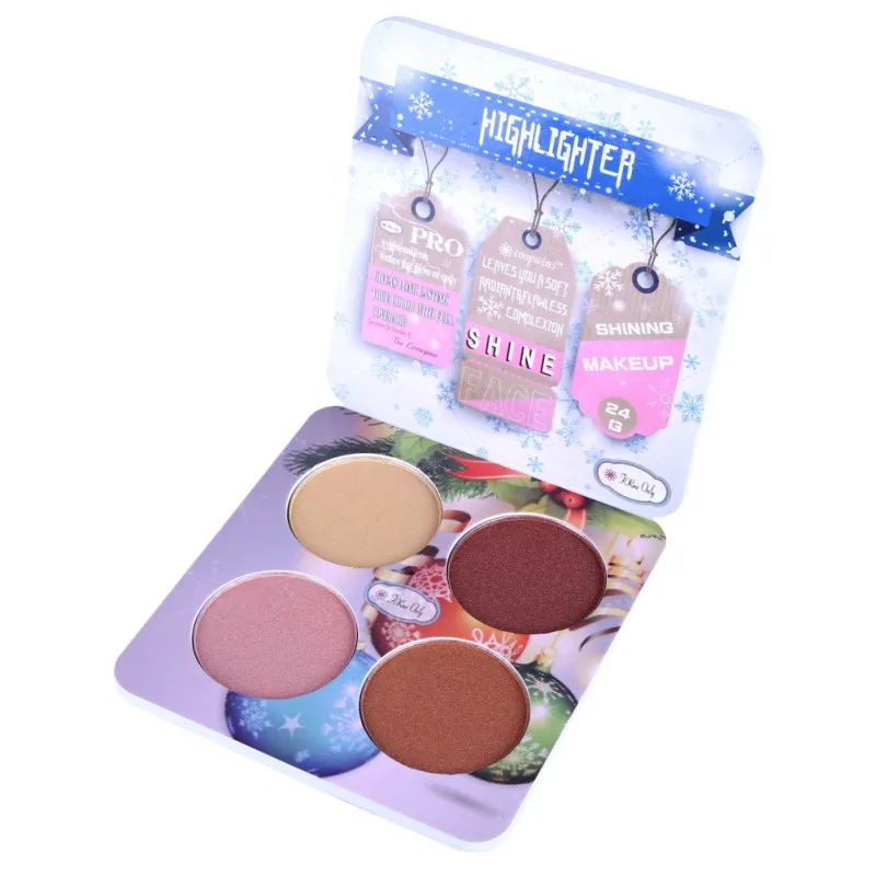 2 Рождество матовые тени для век Pallete световой макияж Maquiagem натуральный женщина