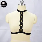 Черный, белый кружевной бюстгальтер в стиле Харадзюку, сексуальное нижнее белье, Рав, готический бюстгальтер, кружевное Бандажное белье, бюстгальтер в клетку