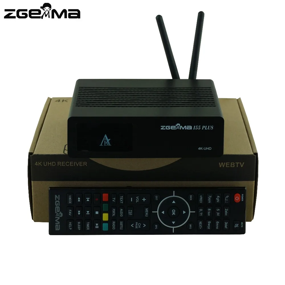 2 шт./лот Новинка 4K UHD IPTV Box ZGEMMA i55 Plus Linux OS E2 H.265/HEVC мультистрим со встроенным WiFi |