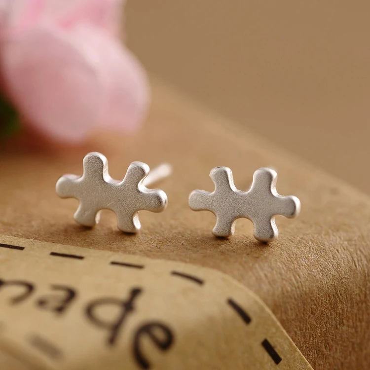 Серьги-подвески геометрической формы из стерлингового серебра 925 пробы |