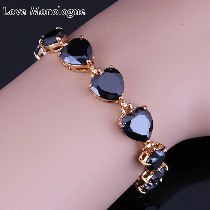 Любовный монолог Классический Проложить Большой черный имитация оникса в форме