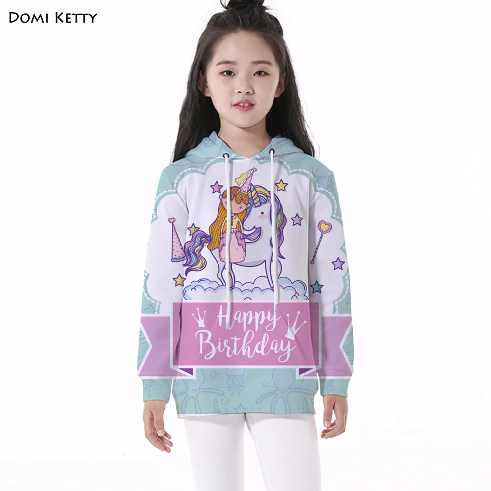 Domi Ketty/толстовки с капюшоном для мальчиков и девочек Детские повседневные