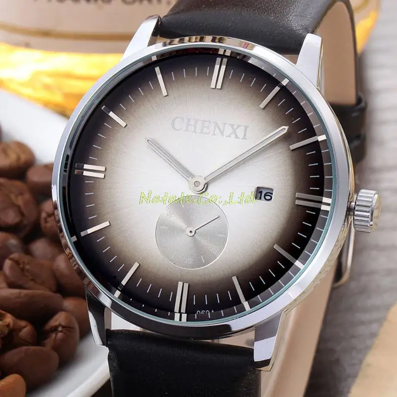 Мужские кварцевые часы NATATE CHENXI деловые от роскошного бренда повседневные