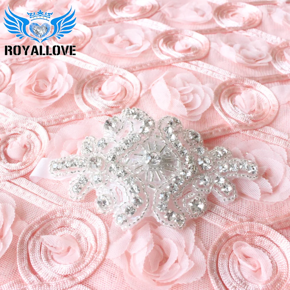 (5 шт.) Свадебные Прошитые Стразы для свадебных лент Украшенные бусинами и