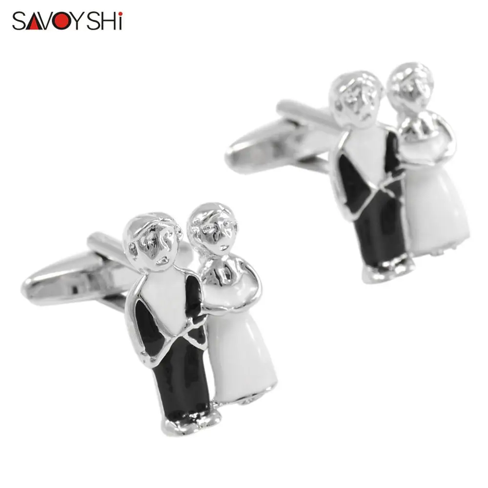 

Модные запонки SAVOYSHI с синими кристаллами для мужчин, аксессуары для рубашек, высококачественные брендовые круглые запонки, ювелирные издел...