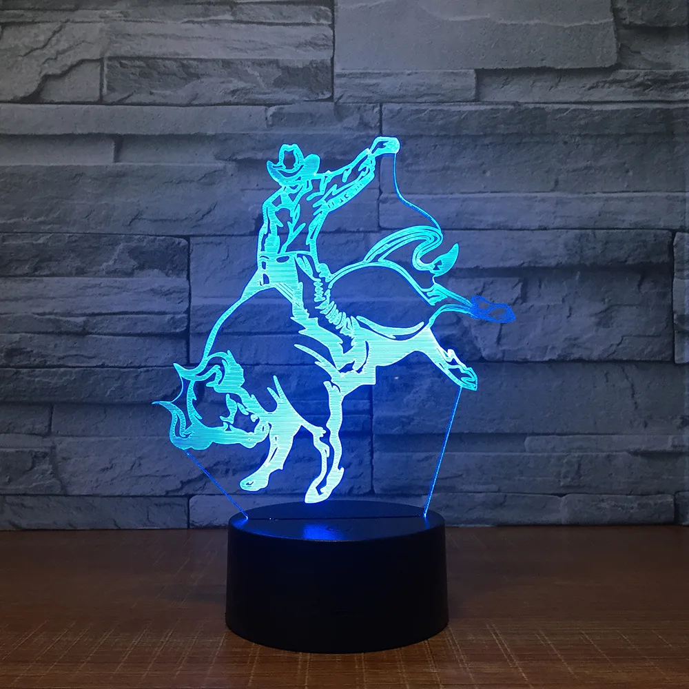 Светодиодная Маленькая ночная лампа креативная детская спальная 3d