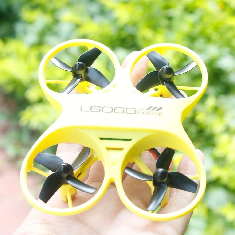 L6065 Мини RC Квадрокоптер Инфракрасный контроль светодиодный Дрон 2 4 ГГц самолет с