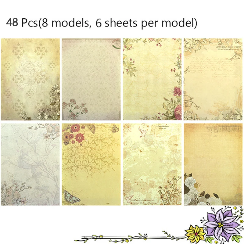 48 шт. классическое известное Европейское здание открытка в винтажном стиле