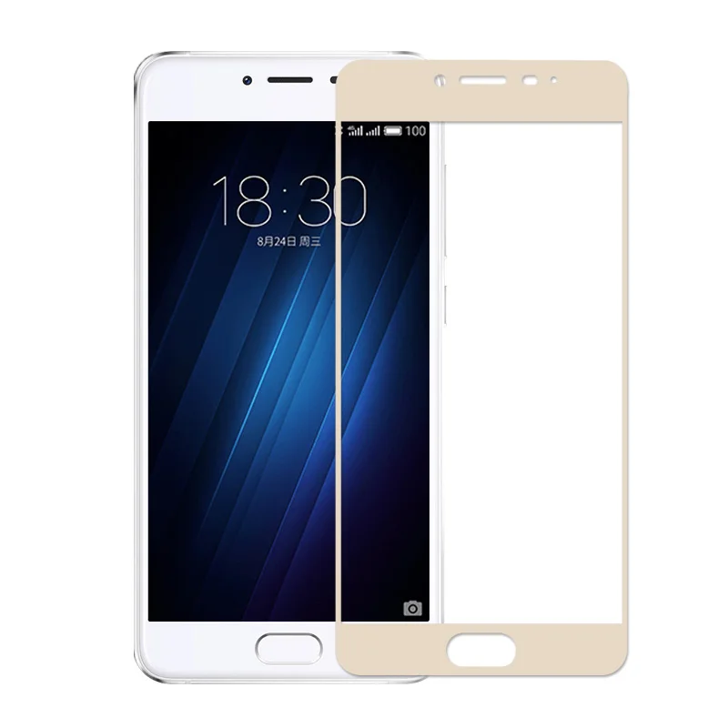 Закаленное стекло с полным покрытием для Meizu U20 U10 16 ГБ 32 защитная пленка|protector