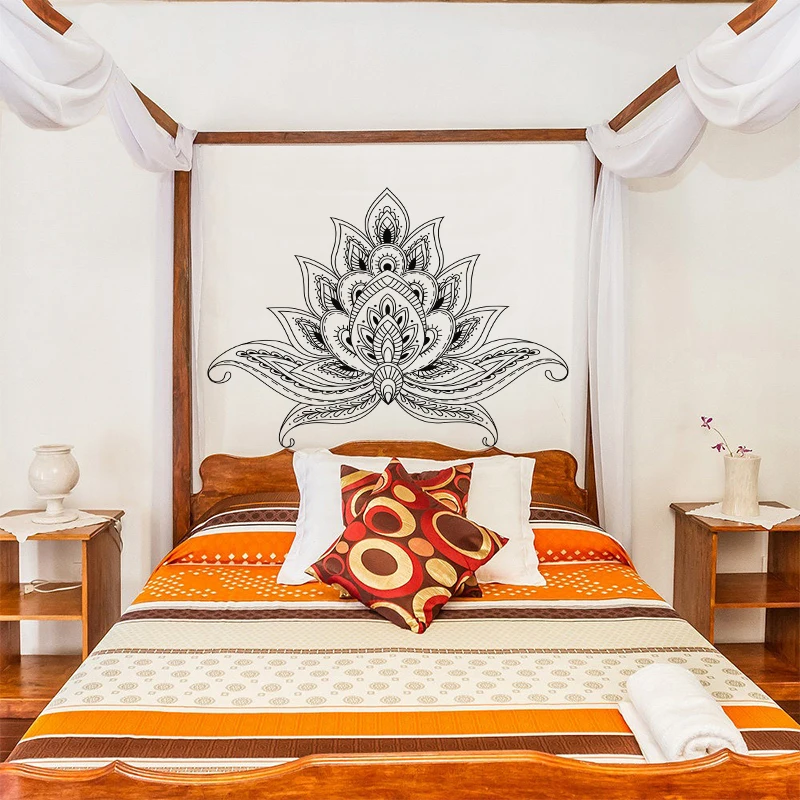 Креативный постер Lotus Boho в богемном стиле индийская богемная стена Yaga мандалы