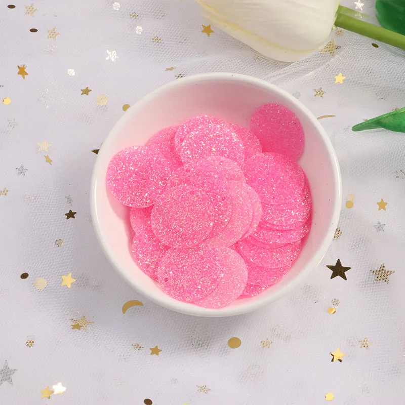 Light Pink ISequins 90 шт./лот Размеры 20 мм блестками плоский круглый из ПВХ пайетки с блестками шить свадебное Craft одежды швейные Поставщики - Цвет: Light Pink