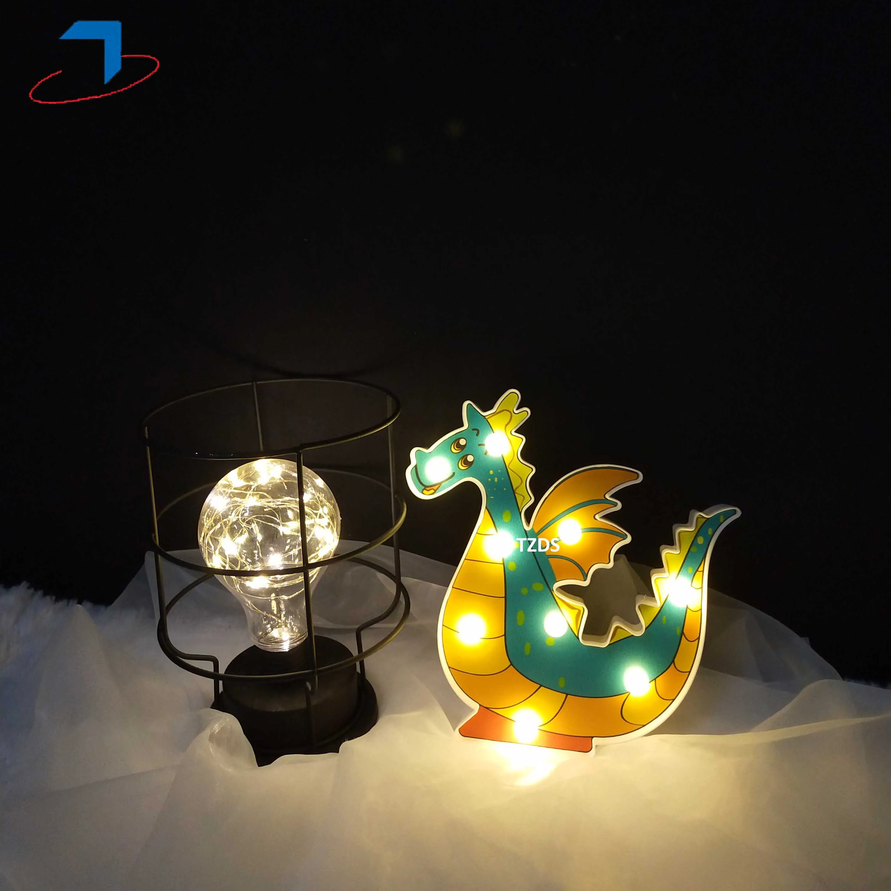 Светодиодный ночсветильник с милыми животными 3D альпака морская горничная