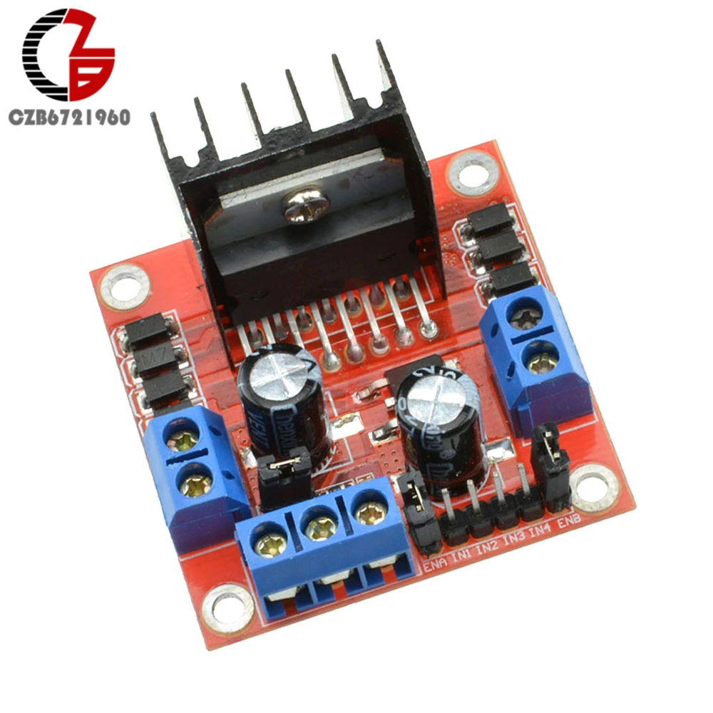 Регулятор напряжения 25 Вт, плата контроллера скорости двигателя L298N, двойной H Мост постоянного тока для двигателя Arduino, умный автомобильный робот
