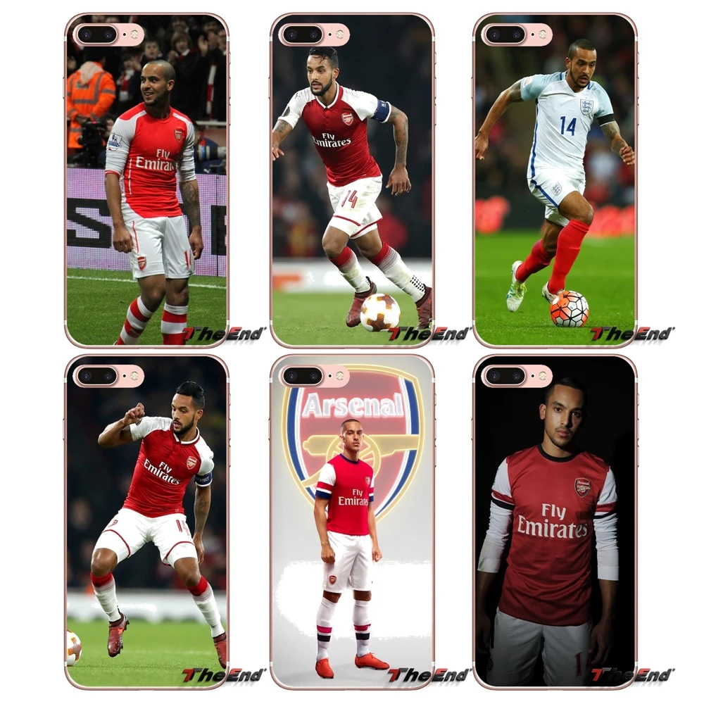 Для sony Xperia Z Z1 Z2 Z3 Z5 компактный M2 M4 M5 E3 T3 XA Aqua LG G4 G5 G3 g2 мини Капа Тео Уолкотт Soccer Star