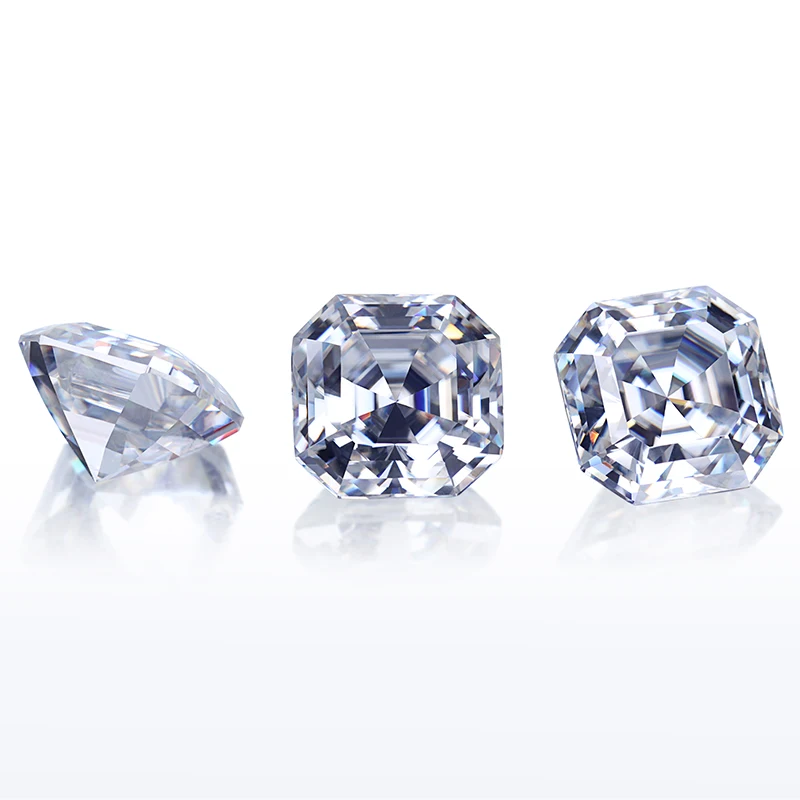 Starszuan 1ct 6*6 мм EF VVS камни asscher cut Moissanite для помолвки кольца Moissanite|Бусины| |