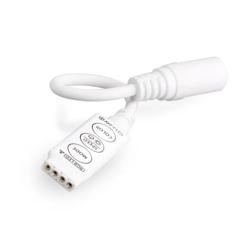 LED RGB контроллер DC12V мини 3 ключа Диммер драйвер для 5050/3528/2835 светодиодные полосы