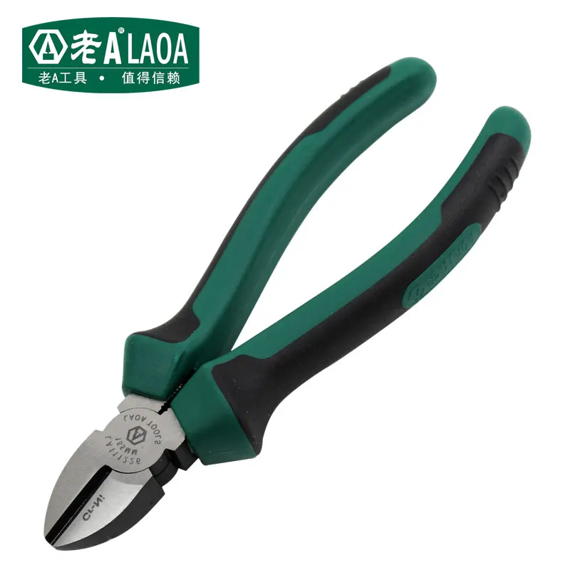 LAOA Cr-ni провод кусачки плоскогубцы с длинным носом диагональный кабель для бисероплетения провода боковой резак Кусачки плоскогубцы ювелирные изделия инструмент - Цвет: 6inch Diagonal Plier
