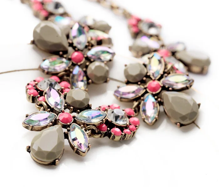 Новые стили эффектные Модные Элегантные Синие подвески из смолы в виде цветов