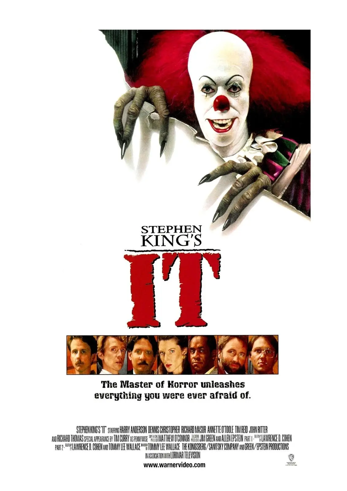 Q1349 постеры и печать IT фильм Pennywise (1990) Классическая пленка художественный постер
