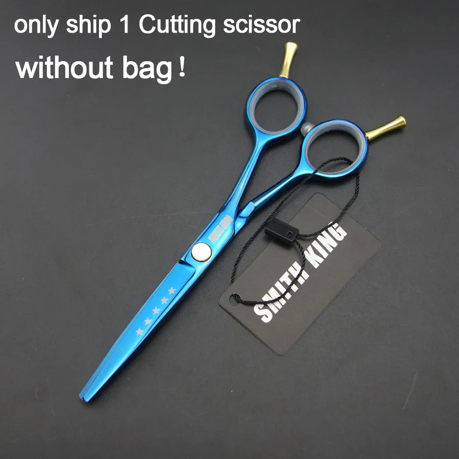 Cutting without Bag 5,5 дюймов Профессиональные Парикмахерские ножницы/ножницы, ножницы/филировочные ножницы/бритва/Thinningcomb высокое качество-синий - Цвет: Cutting without Bag
