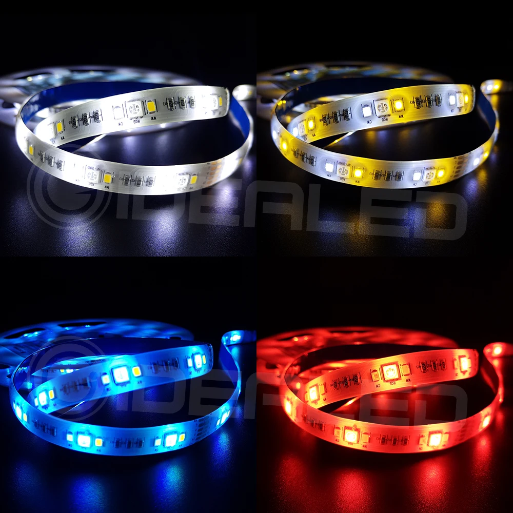 Home Smart RGB+CCT LED Strip Lights 12V zigbee RGB+Cold White+Warm White Changing Color 5m Waterproof 6 wire Full Color