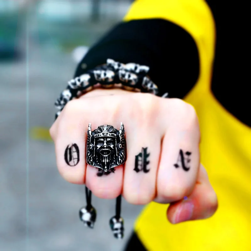 Beier 316L Stainless Steel Nordic Viking Scandinavian Odin's Amulet men High Quality fashion wholesale ring jewelry LR239 | Украшения и
