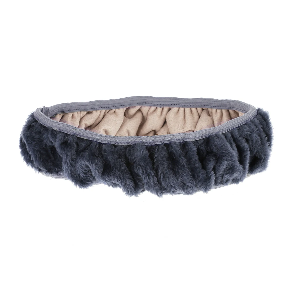 Универсальный чехол рулевого колеса автомобиля мягкий теплый шерстяной