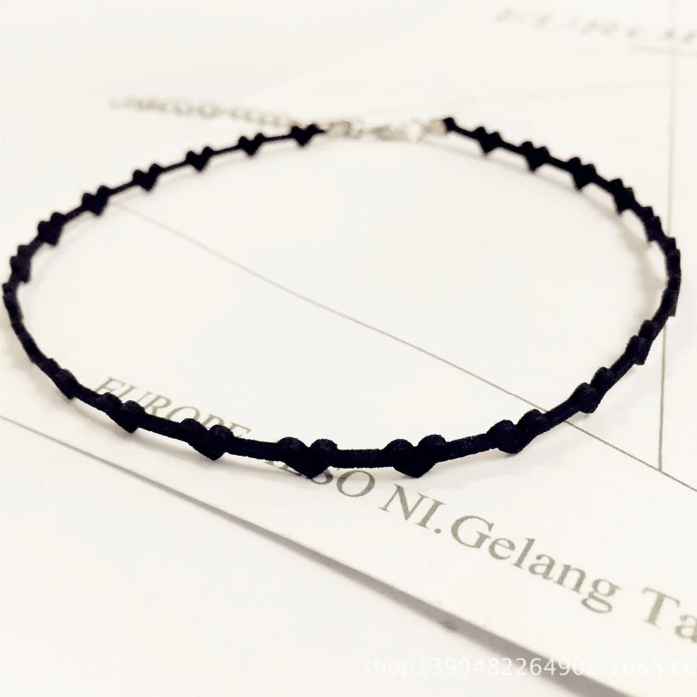 DoreenBeads Мода втулка чокер с подвеской зеленый лист Красный Черный Подвеска "Сердце" цепь романтические драгоценности для женщин подарок, 1 шт