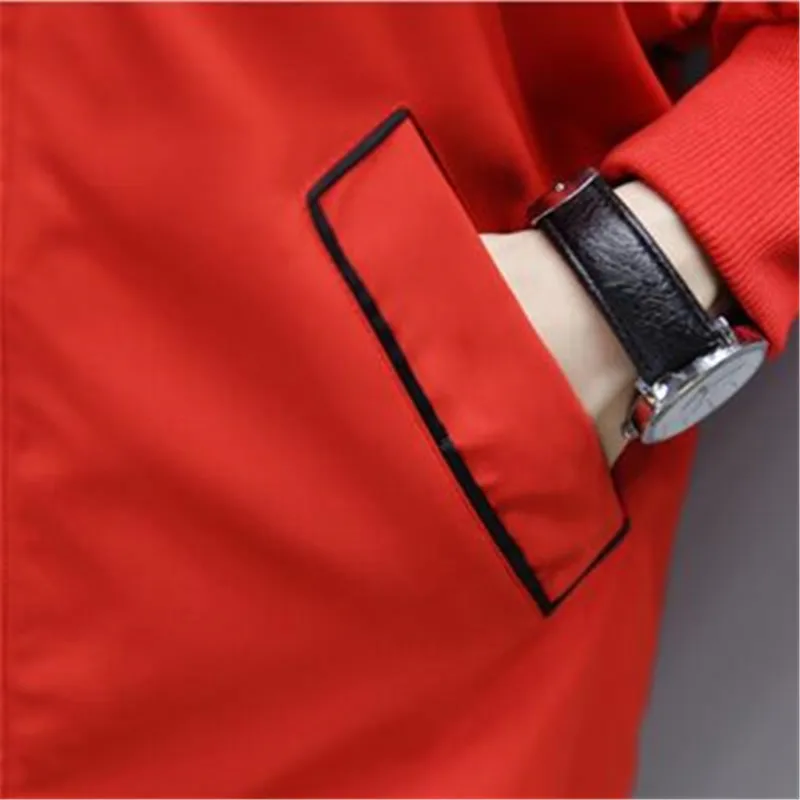 Корейский большой размер весна осень пальто женская одежда сплошной цвет