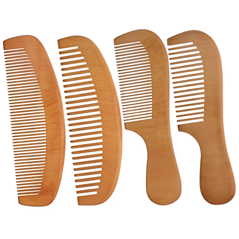 4 шт./упак. антистатические и не обманка деревянный гребень натуральный широкий