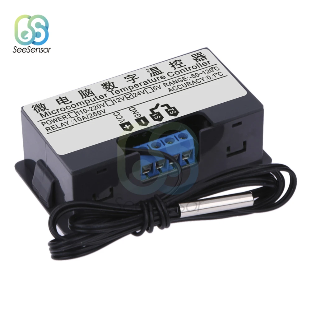 Цифровой светодиодный термостат W3230 переменный ток 110 220 В 12 24 термометр