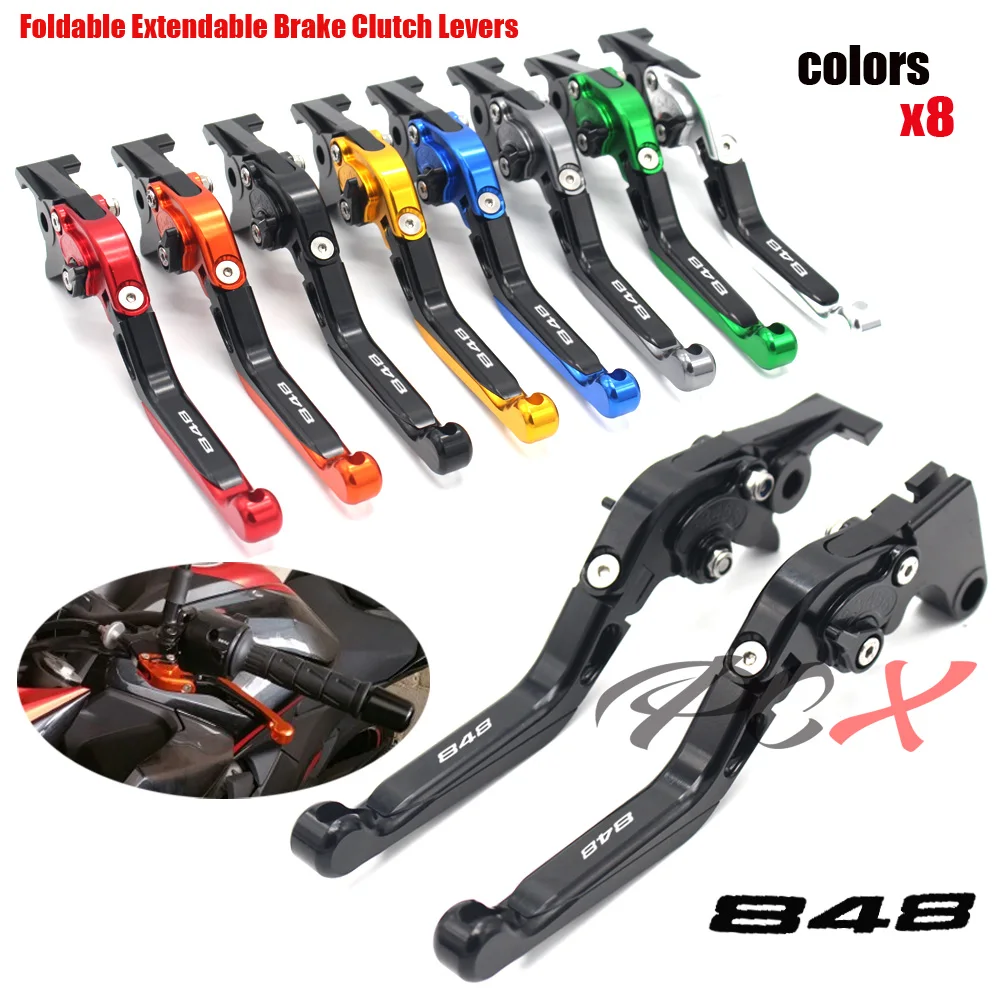 Для DUCATI 848/EVO 2007 2008 2009 2010 2011 2012 2013 CNC складной выдвижной тормоз сцепления ручка |