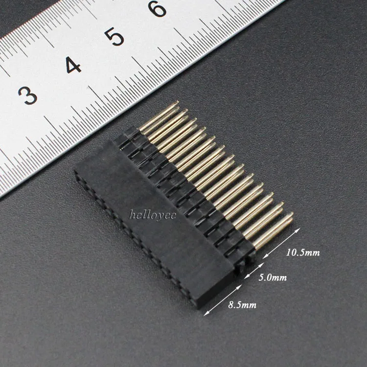 Hellotronics 2 шт./лот 8 5/5 0/10 5 мм GPIO Header для Raspberry Pi очень высокий 2x13 женский
