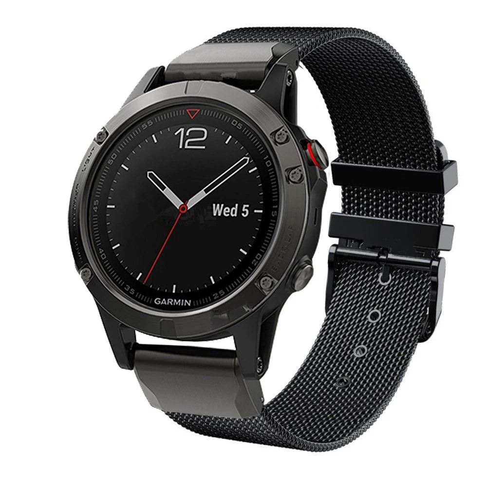 22 мм 26 мм ремешок для часов из нержавеющей стали Quick Fit ремешок для Garmin Fenix 5X Plus Fenix 3 3HR спуск MK1 Fenix 5 Plus motion ремешок