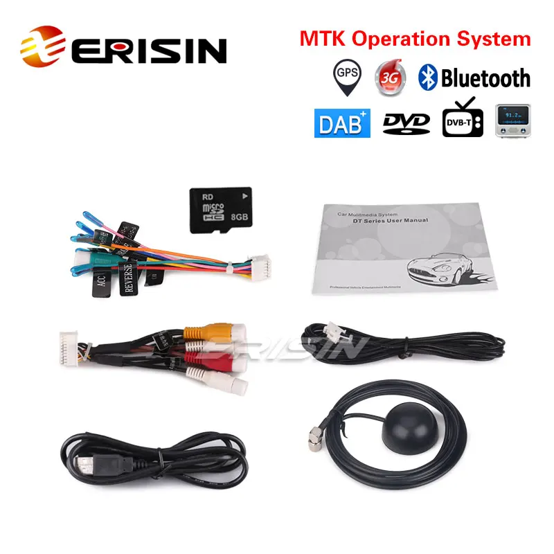 Erisin ES7148V " автомобильный стерео dvd-плеер gps 3g DAB+ система для VW Jetta Golf skoda Seat