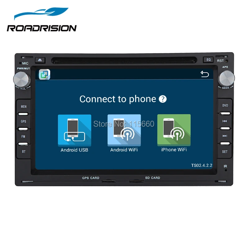 RoadRision Android 6 0 четырехъядерный 2 Din Автомобильный gps навигация DVD для Volkswagen VW PASSAT B5