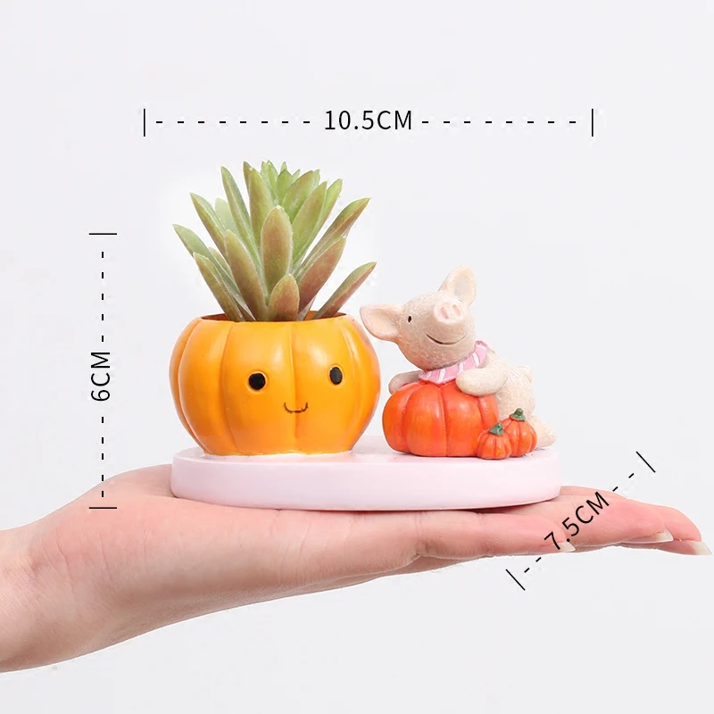 Набор из 6 цветочных горшков в виде животных|flower pot|decorative flower potsbonsai planter |